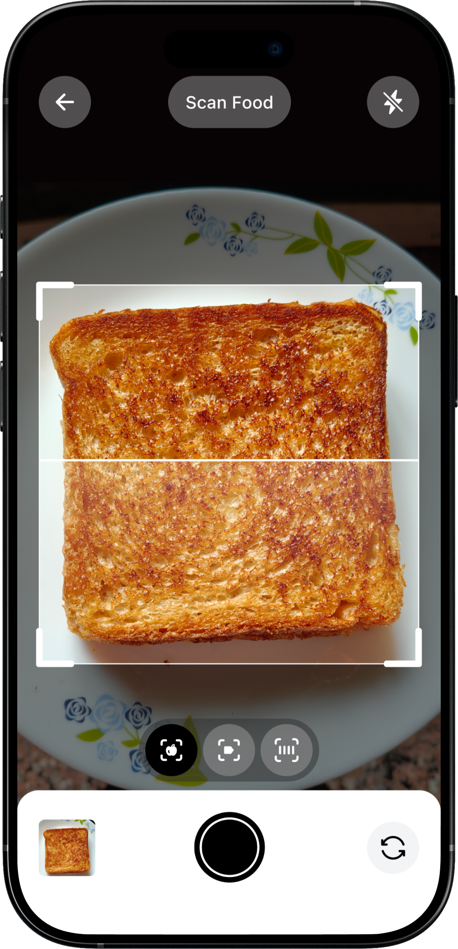 Food scanner feature
