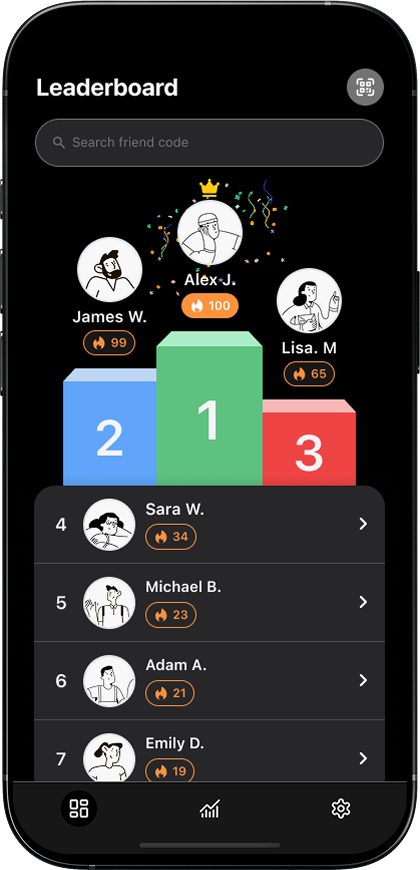 Friend comparison feature